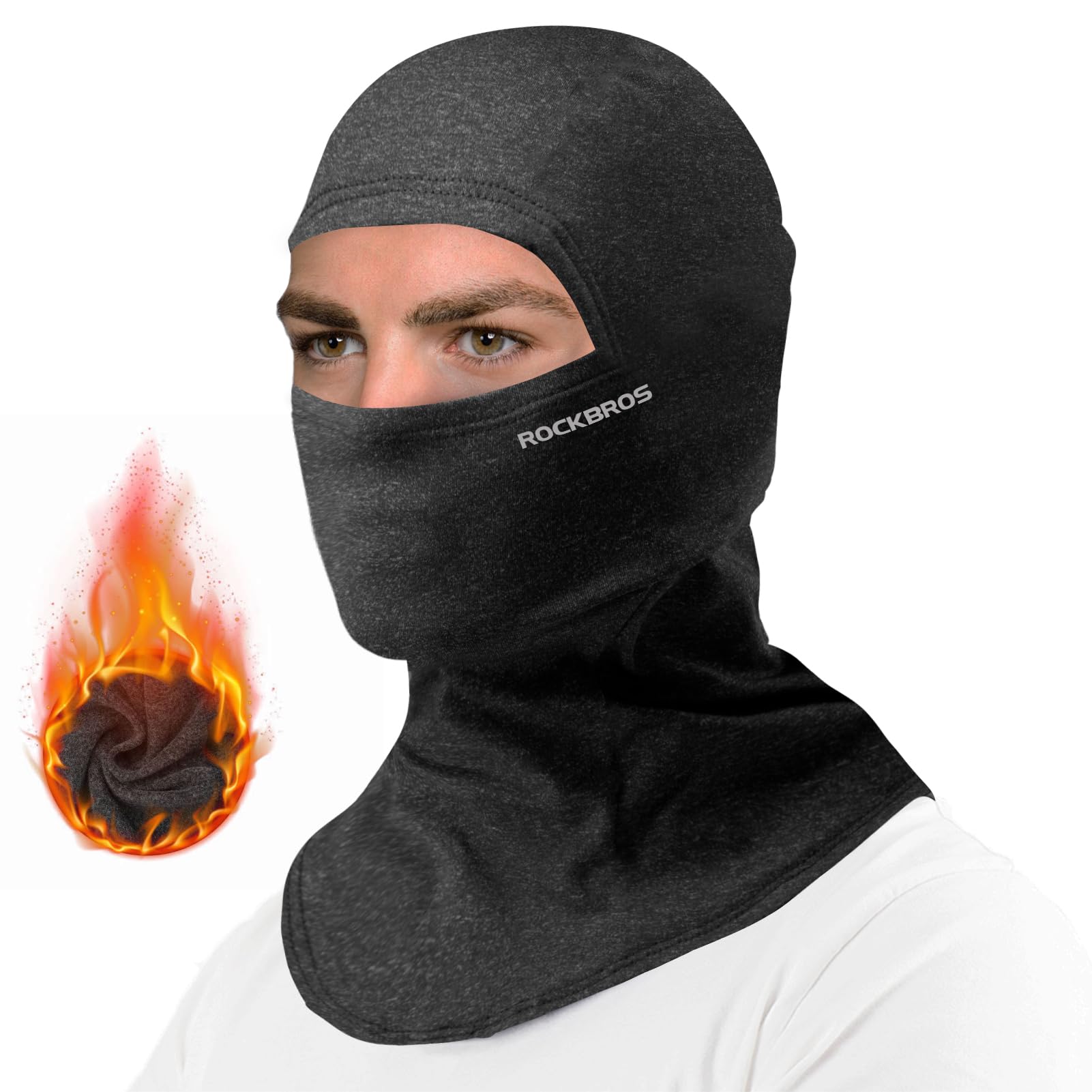 ROCKBROS Cold Weather Windproof Thermal Winter Balaclava Ski Mask Neck Warmer Hood