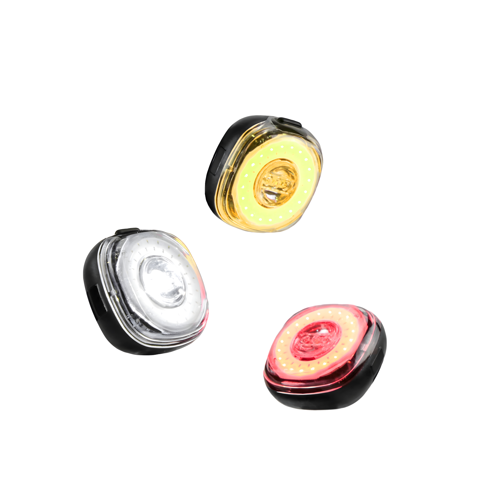 Lumos Firefly Smart Light Bundle with yellow, white, and red lights