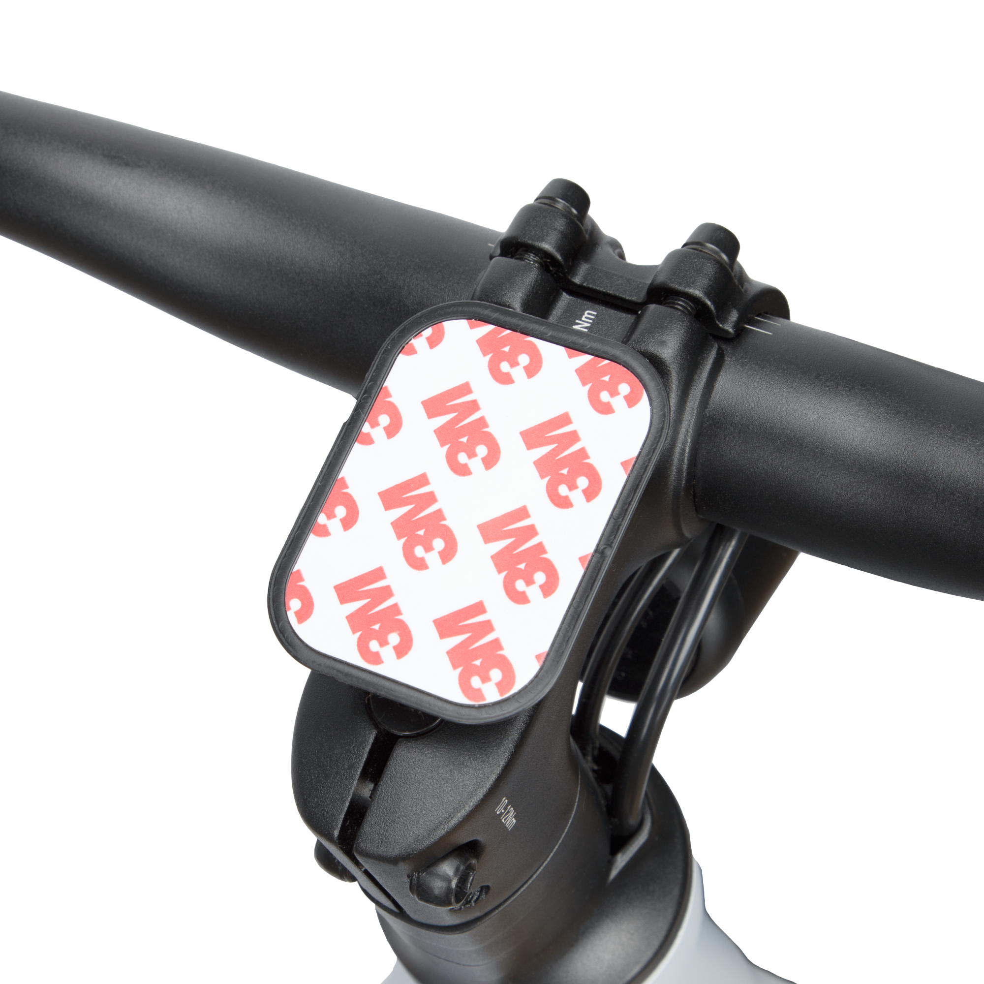 Velotric T1 Phone Mount attached to bike handlebar with circular adhesive pad