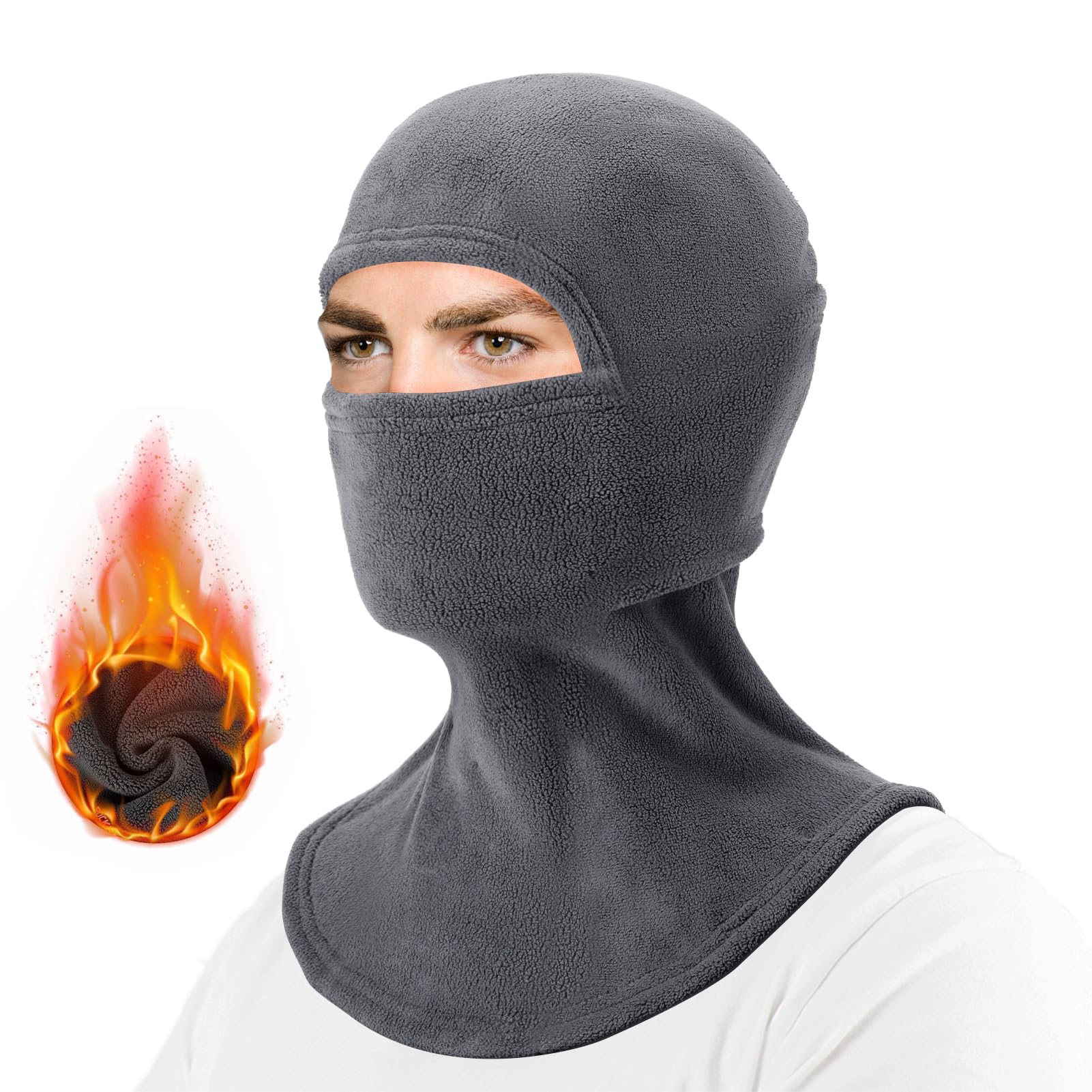 ROCKBROS Cold Weather Windproof Thermal Winter Balaclava Ski Mask Neck Warmer Hood